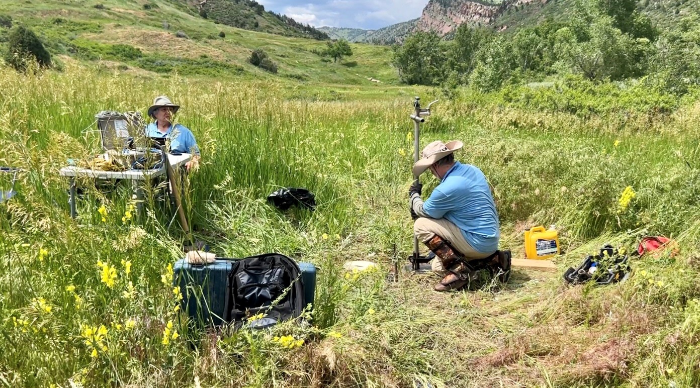 Colorado Water AquaterreX hydrogeologists equipment seismic readings